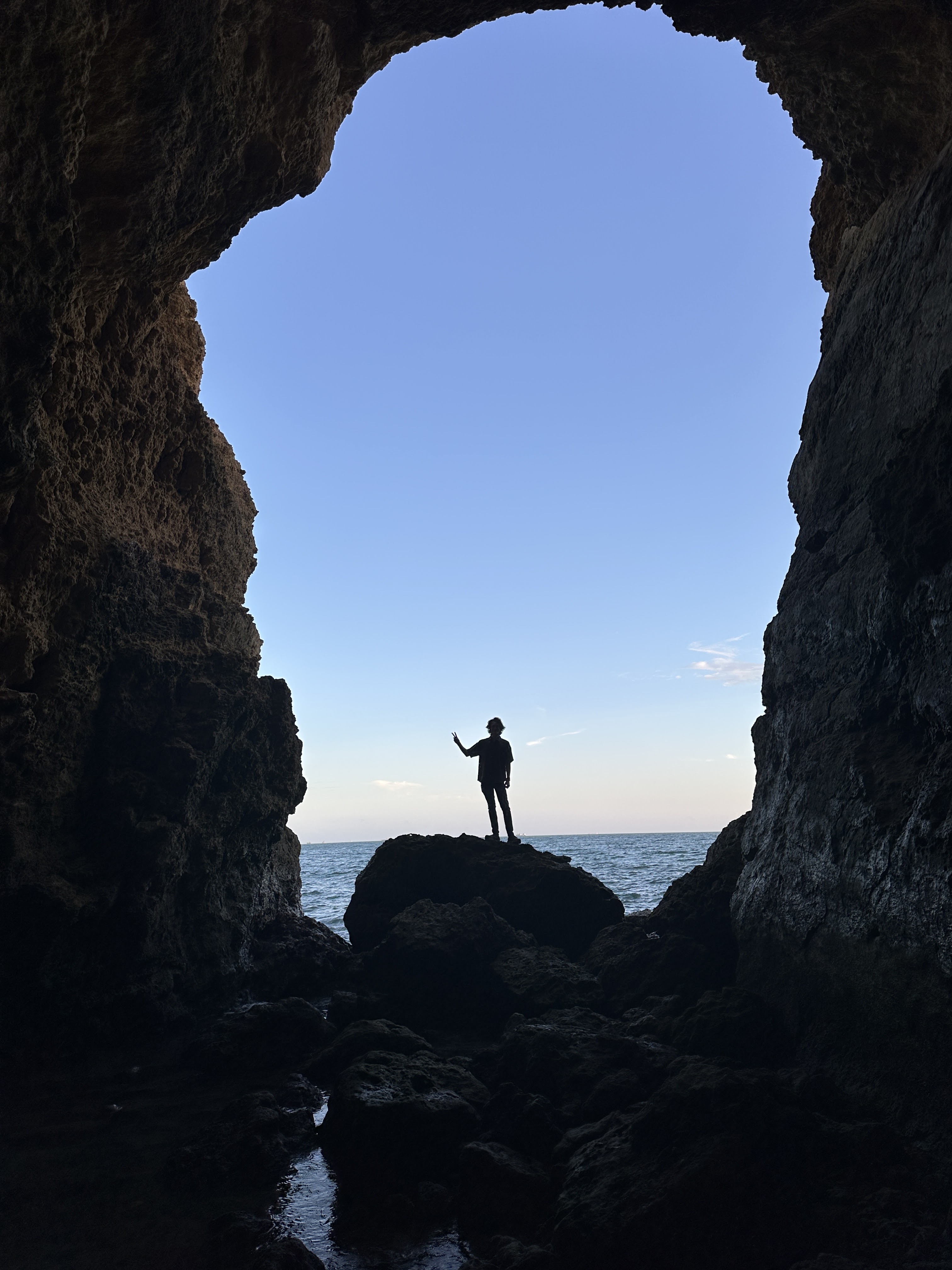 Visiting the sea caves in Kaohsiung, Taiwan