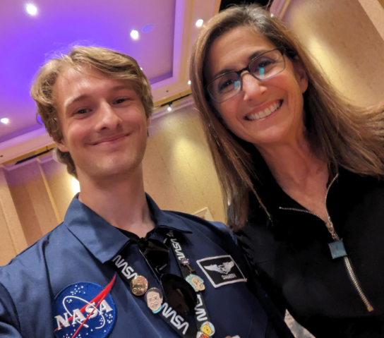 Meeting Space Shuttle astronaut Nicole Stott